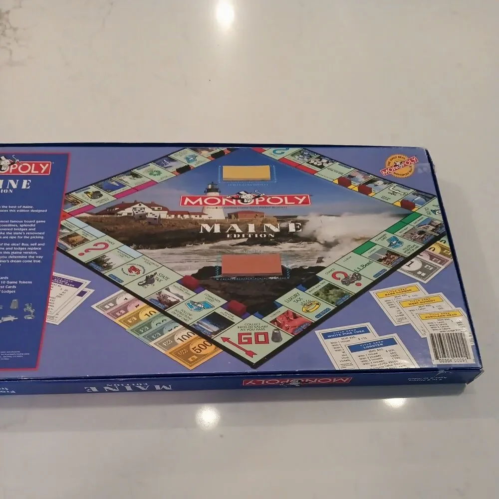 Monopoly Board Game Maine Edition Vintage 1999 USAopoly